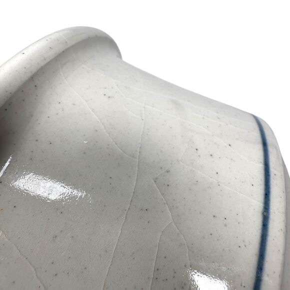 Union Stoneware of Maine Baking Dish 8" White Vegetable Blueberry Round Pottery - Picture 9 of 11